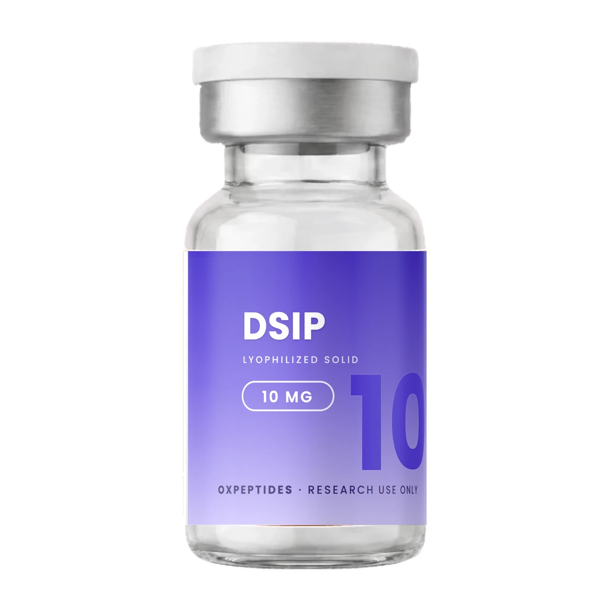 Dsip peptide · DSIP flacon — gelyofiliseerd, OXpeptides etiket