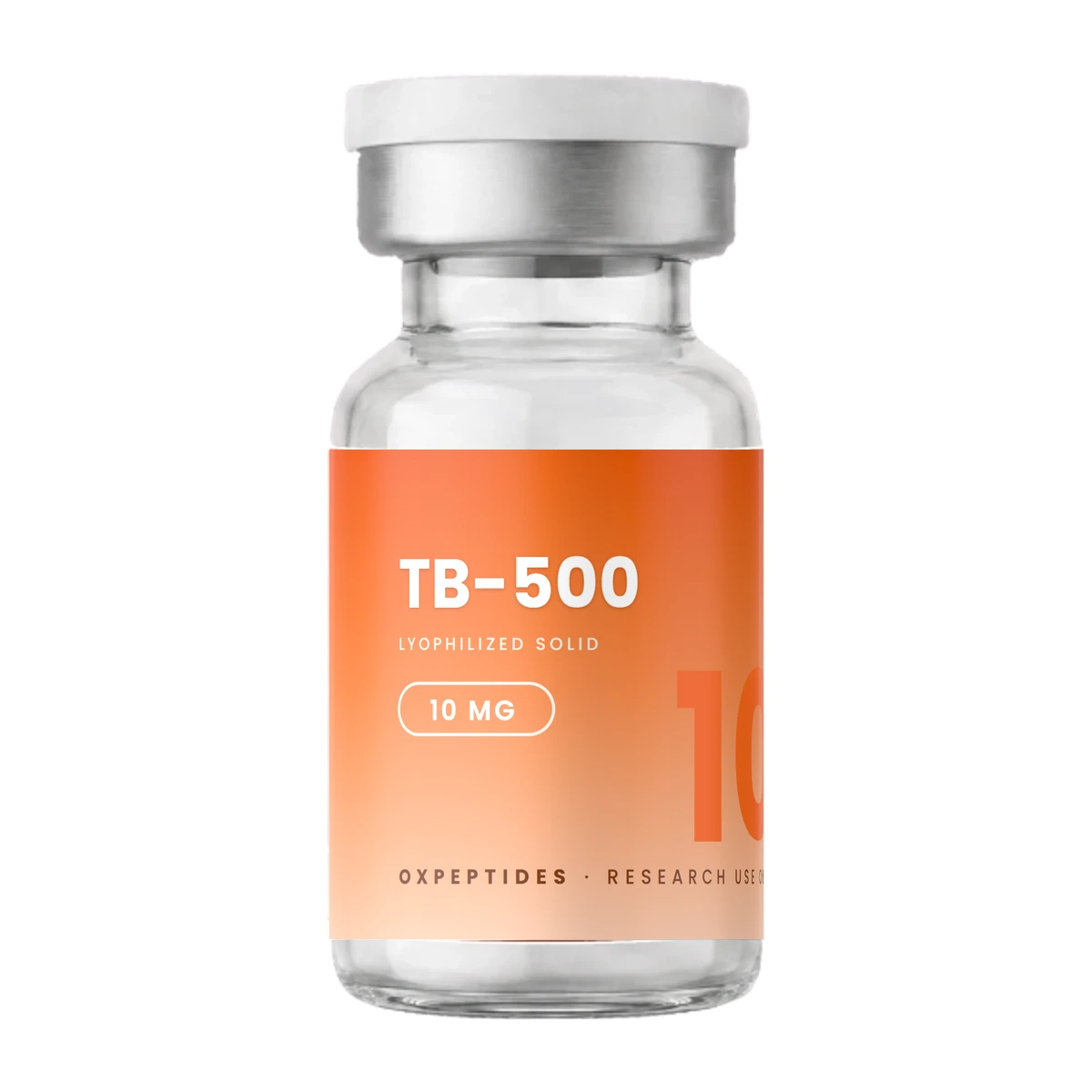 Tb-500 · TB-500 flacon — gelyofiliseerd, OXpeptides etiket