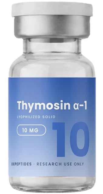 Thymosin α-1 10 mg — verzegelde gelyofiliseerde flacon, Thymosin α-1 etiket